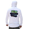 "Skinnywater Stalker" Performance UPF Hoodie - White