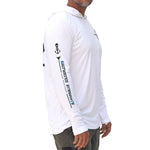 "Skinnywater Stalker" Performance UPF Hoodie - White