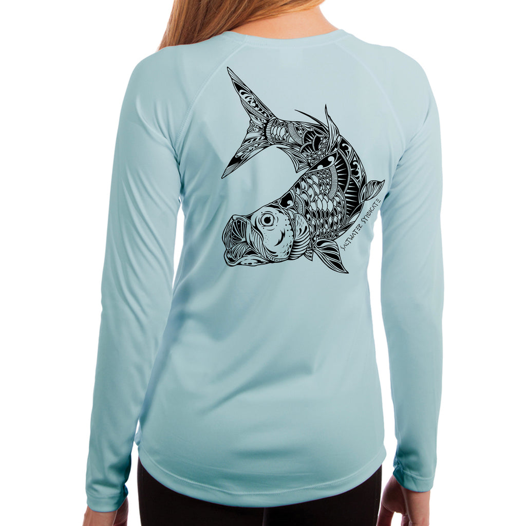 Women's Performance Fishing T-Shirt - Fish Scale